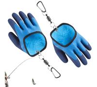 Guantes para manejo de peces con Manopla Impermeable Texturizada y | Térmicos con Forro Polar para Hombre para Invierno, Manejo, Captura, Limpieza, Kayak, Granja y Trabajo