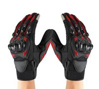 Guantes para motocicleta - Anti Slip PP Cloth, Breathable Cloth | Full Finger Hard Shell Protective Riding Gloves | Sports Wear Resistant Cycling Glove For Outdoor Motorcycle Biking Training Adventure