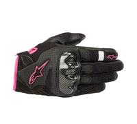 Guantes para mujer Alpinestars SMX-1 Air V2 Negro / Fucsia XS