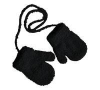 Guantes para niños - Guantes de invierno para niña, guantes cálidos de peluche para bebé, función antideslizante anti pérdida, para niños de 1 a 3 años, nieve al aire libre, Negro , Siehe