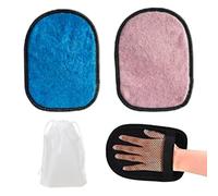 Guantes para Quitar Arena De 2 Piezas Y Bolsa De Almacenamiento De 1 Pieza, Suministros De Playa, Herramientas Reutilizables para Quitar Arena, Herramientas Portátiles
