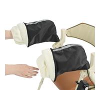 Guantes Para Silla de Ruedas Manoplas Impermeables Y Resistentes Al Viento | Guantes De Ciclismo De Forro De Terciopelo Con Bandas Reflectantes Para Rollator Así Como Silla De Ruedas Protección De
