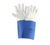 Guantes Piel Serraje Largos 40 cm. guante Resistente, Guante Comodo, Guantes De Trabajo,