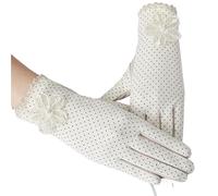 Guantes Protección Uv Guantes de protección solar for mujer, verano, ocio, sombrilla, algodón elástico, libro corto, conducción al aire libre, antideslizante(Beige C)