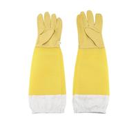 Guantes protectores de apicultura, transpirables, mangas largas ventiladas, diseño de puños elásticos, protegen las manos, suministros prácticos para apicultura