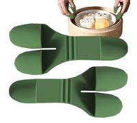 Guantes protectores de cocina - Mini guantes de horno de silicona, guantes de dedos, resistente al calor, antideslizante, protector de dedos, soporte para ollas, manoplas de cocina pequeñas, freidora