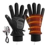 Guantes Recargables Con Calefacción - 3 Niveles Ajustable E Impermeable Al Viento - Manoplas Cálidas Guantes de Invierno Calefactables - para Hombre Mujer Deportes Exteriores Trabajo Conducción Sender
