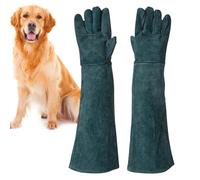 Guantes resistentes a las mordeduras, guantes de manejo de animales, guantes a prueba de arañazos, equipo protector para el brazo, guantes de seguridad duraderos para el aseo de mascotas