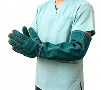 Guantes resistentes a mordeduras de 60 cm para tratar con animales, guantes de trabajo antimordidas, guantes de protección para mascotas, guantes de protección para soldar, cuidar, tratar con perros