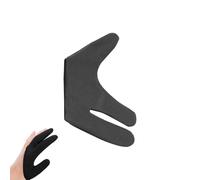 Guantes resistentes al calor con 3 dedos,Guantes para peinar el cabello, Guantes de varita para rizar seguros para tinte para el cabello, Guantes térmicos reutilizables y profesionales para peluquero,