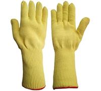 Guantes resistentes al calor, guantes de jardinería, guantes de cocina for asar a la parrilla, resistentes al calor extremo y a altas temperaturas, for horno/amarillo/