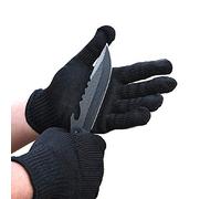 Guantes Resistentes al Corte BaronHong Nivel de Seguridad 5 Protección Guantes de Corte 1 par (Negro, L)