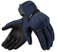 Revit Mosca 2 Guantes de moto, negro-azul, tamaño 2XL para Hombres