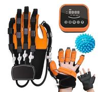 Guantes robóticos de rehabilitación para entrenamiento de dedos de mano, férula de mano, modo espejo, pantalla LCD, entrenamiento de un solo dedo