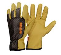 ROSTAING Guantes Sequoia - Par de Guantes de jardinería de Cuero - Todos los Trabajos en ambientes Secos y húmedos - Plantar, cavar - Transpirable y ergonómico - Guante Repelente al Agua