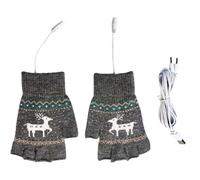 Guantes sin dedos con calefacción | Frío Clima Más Caliente Guante | Señoras USB con calefacción Guantes - Para Invierno Camping Diario Vivir Oficina Ciclismo Al Aire Libre Correr Conducción Escritura