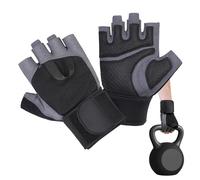 Guantes sin dedos, guantes de conducción, agarre antideslizante, material transpirable, protección de fitness, manoplas para gimnasio, escalada en roca, senderismo, jardinería al aire libre