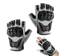 Guantes sin dedos para hombre, guantes de ciclismo, transpirable, acolchado, equipo de motocicleta para conducir, jardinería al aire libre, senderismo, escalada y entrenamiento