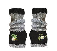 Guantes sin dedos para mujer | Guantes cálidos con patrón de pájaro de punto - Guantes cálidos con dedos recortados, para niñas adultas y niñas, disfraz de mecanografía, cosplay, invierno, clima frío