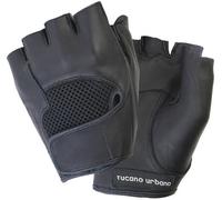 Guantes Sin Dedos TUCANO URBANO Schiaffo Talla M Piel Negro Hombre