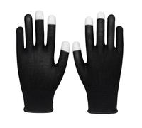 Guantes táctiles ergonómicos con punta de fibra para juegos de teléfonos inteligentes Protección solar Nylon Todos los tamaños de manos Transpirable 2x Guantes ligeros para juegos de ritmo móvil