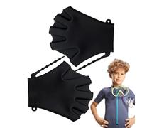 Guantes tejidos para natación - Aletas de entrenamiento con correas ajustables, aletas de entrenamiento de natación/buceo, guantes de natación | Equipo de silicona impermeable para ejercicios