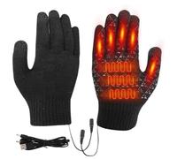 Guantes Térmicos Calefactables Manoplas Táctiles Cálidas Unisex con Carga | Guantes de Invierno Abrigados Para Pesca, Esquí, Running, Montañismo, Desplazamiento Diario, Interior y