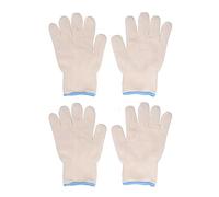 Guantes térmicos con Aislamiento térmico, Antideslizantes, antiescaldaduras, para Barbacoa, Horno, cocinar, Asar, Material de algodón, 26x17cm, 2 Pares
