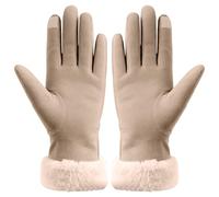 Guantes térmicos de cachemira para mujer para clima frío, para pantalla táctil, para exteriores, guantes de conducción para mujer, para palear nieve, ciclismo, trabajo al aire libre, jardinería