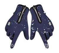 Guantes térmicos de invierno, guantes TouchScreen de invierno con cremallera para hombre y mujer - táctil con revestimiento de franela suave con diseño antideslizante en de gel de sílice