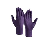 Guantes térmicos genéricos para todas las estaciones, a prueba de viento, aislante y térmico, para esquí, ciclismo, senderismo, actividades deportivas al aire libre e invierno diario. (Purple,XL)