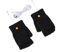 Guantes Térmicos,Guantes Térmicos para Mujer | Manopla cálida para ordenador portátil de invierno USB | Guantes calefactables de invierno, medio calentadores de manos sin dedos, guantes para ordenador