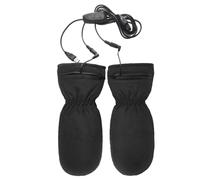 Guantes térmicos, impermeables, batería recargable grande, color negro, calentador de manos eléctrico, elemento calefactor interno de fibra de carbono avanzado, protector resistente a la intemperie