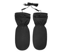 Guantes térmicos, impermeables, batería recargable grande, color negro, calentador de manos eléctrico, elemento calefactor interno de fibra de carbono avanzado, protector resistente a la intemperie