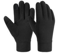 Guantes térmicos, Mujer Táctil Manoplas Térmicas Invierno de Doble Capa Forrado en Polar Grueso para Deportes Al Aire Libre Y Esquí Forro Interior Compatible con Pantallas Táctiles