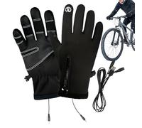 Guantes térmicos para hombre, 3 niveles recargables por USB, unisex, para pantalla táctil, suministros de invierno, guantes con batería, para ciclismo, motociclismo, jardinería, pala, nieve, hielo