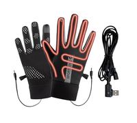 Guantes térmicos para hombre - Calentador eléctrico con alimentación USB, modos de temperatura ajustables, ropa de mano con aislamiento suave, engranaje de protección para invierno al aire libre |