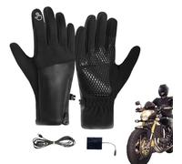 Guantes térmicos para Hombre, con Pantalla táctil de Forro Polar Recargable, Antideslizantes, Guantes de Trabajo de Invierno con calefacción USB, para Caza, Escalada, Senderismo, Correr