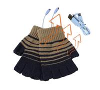 Guantes Térmicos para Hombres,Guantes de Invierno Térmicos, de invierno sin dedos para hombres y mujeres con calefacción | Manopla calefactora de invierno, guantes calentadores de manos USB par