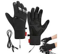 Guantes Térmicos para Hombres - Guantes USB Calentador De Manos De Invierno | Guante de Snowboard calefactable, Impermeable, función de Pantalla táctil, Senderismo y Deportes de Nieve