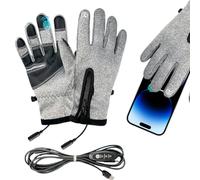 Guantes térmicos para mujer, calentadores de manos eléctricos con pantalla táctil USB, 3 ajustes, guantes de invierno para mujeres y hombres, viajes, ciclismo, motocicleta, turismo, deportes, viajes