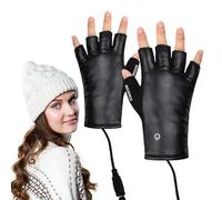 Guantes Térmicos para Mujer,Guantes Térmicos - Calientes, calefactables para Hombres y Mujeres, Calentador con Pantalla táctil, diseño sin Dedos, Regalo de Invierno