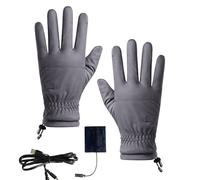 Guantes Térmicos para Trabajo - Guantes Térmicos USB Impermeables al Viento para Invierno - Mitones Ergonómicos para Táctil Ciclismo Trabajo Deportes Senderismo Trineo Esquí
