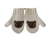 Guantes térmicos suaves para niños de 2 a 5 años, diseño de correa ajustable, guantes de invierno aislados, guantes esenciales para niños con diseño a prueba de pérdidas