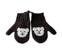 Guantes térmicos suaves para niños de 2 a 5 años, diseño de correa ajustable, guantes de invierno aislados, guantes esenciales para niños con diseño a prueba de pérdidas