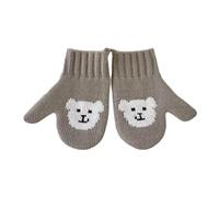 Guantes térmicos suaves para niños de 2 a 5 años, diseño de correa ajustable, guantes de invierno aislados, guantes esenciales para niños con diseño a prueba de pérdidas