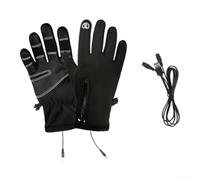 Guantes Térmicos USB Nylon Densidad Forro Lana para suave Guantes | Tecnología de calentamiento USB, impermeable total, palma antideslizante, ideal para deportes de invierno