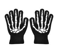 Guantes-Trajes Esqueletos - Glow In The Dark Full Finger Kids Glants Skull, Accesorio De Halloween para Ciclismo Ligero, Ropa De De Miedo | Guantes De Vestir-para Niñas Niños Mayores