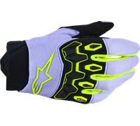 Alpinestars Full Bore V2 Guantes juveniles de motocross, púrpura/amarillo neón, Talla S