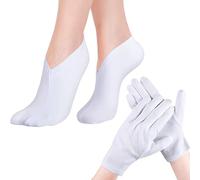 Guantes y calcetines hidratantes, terapias hidratantes, calcetines y guantes suavizan la reparación de manos secas y agrietadas